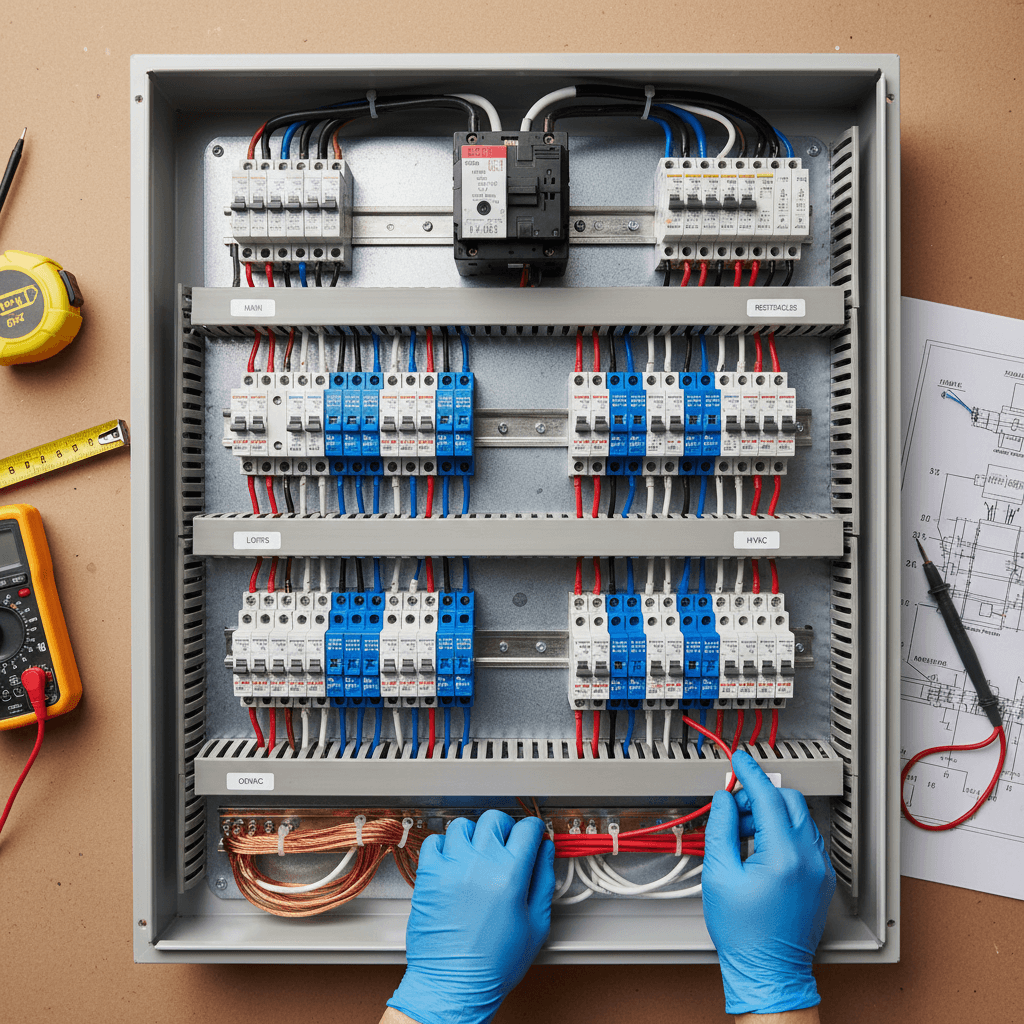 Upgraded electrical panel